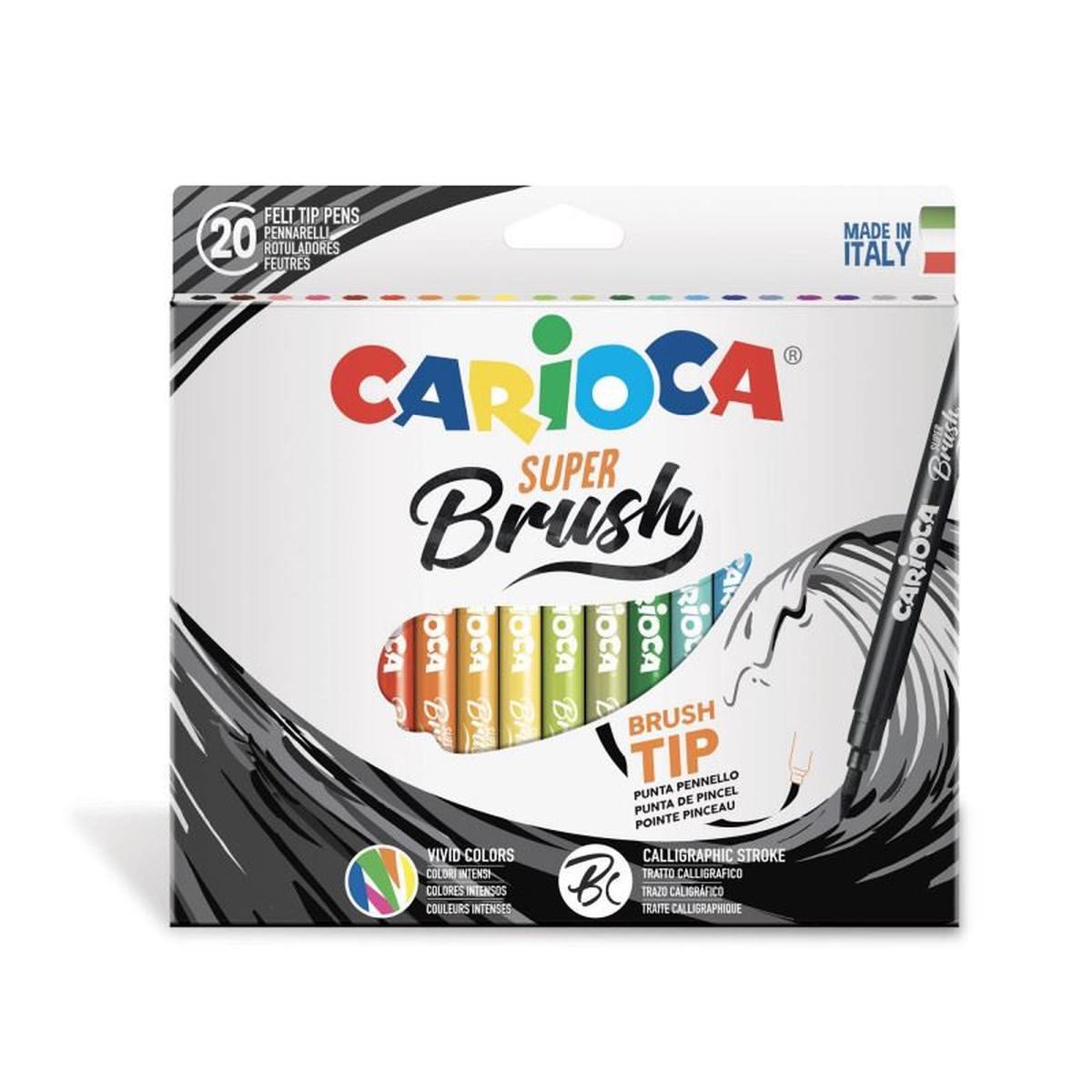 Carioca pennarelli super brush 20pz