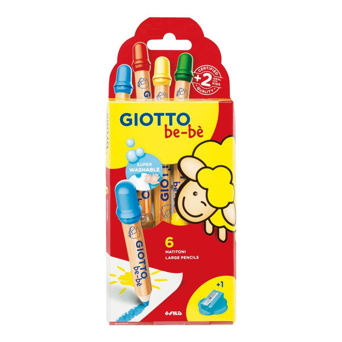 Giotto bebe' astuccio 6 matitoni new