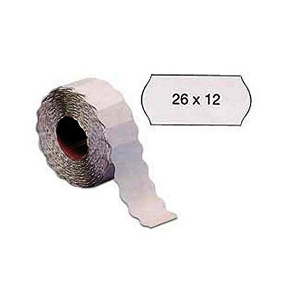 Rotoli x prezz.26x12 ond. bianco pz10