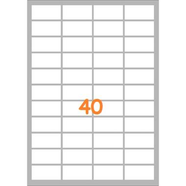 Cf.100 etichette adesive 48x29,6