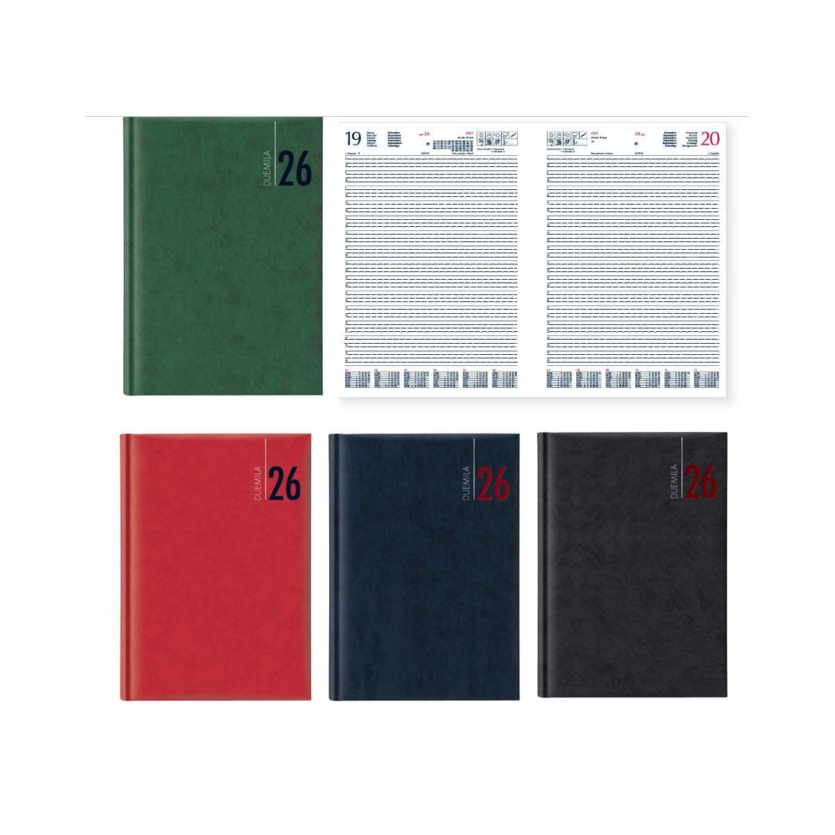 Agenda a4 giornaliera 21x29.7 sab. e dom. separate