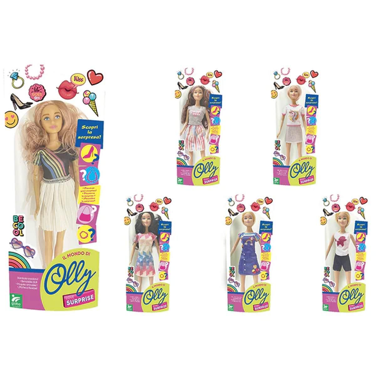 Bambola fashion doll con sorpresa 6 ass.