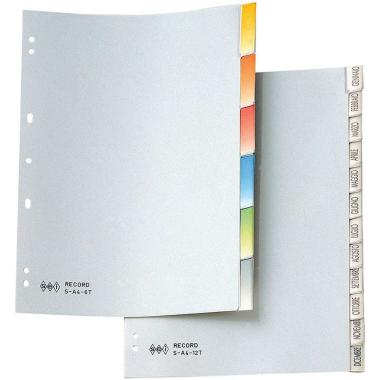 Separatori s a4 12t. c/etichette interc.