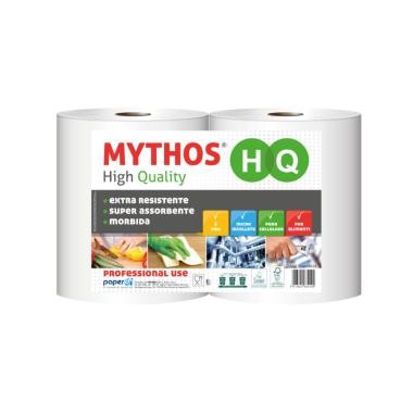 COPPIA ROTOLONE ASCIUGATUTTO MYTHOS PURA CELLULOSA 500 STRAPPI