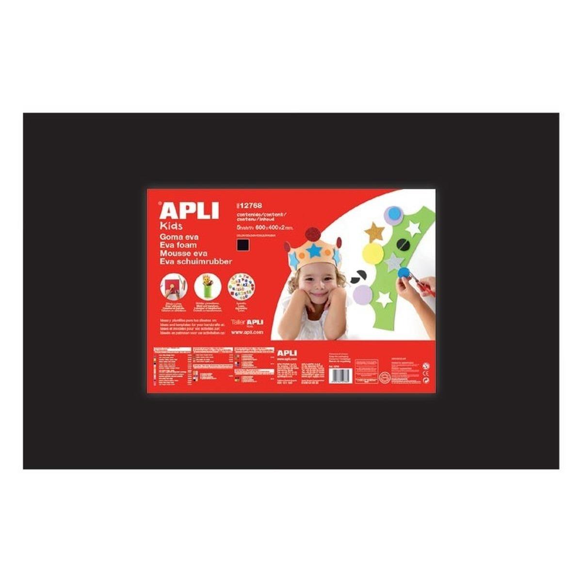 EVA foam 1fg. 40x60cm col. NERO