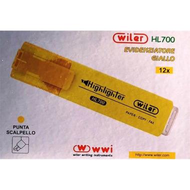 Evidenziatori hl700  pz.12 giallo