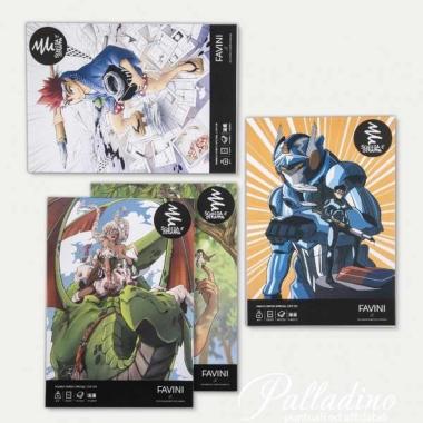 Blocco schizza e strappa manga a4 100+1fg