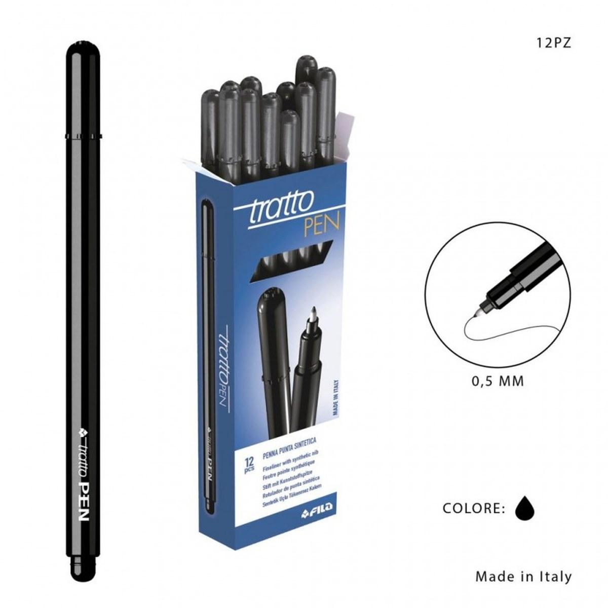 Tratto pen cf12 pz. nero
