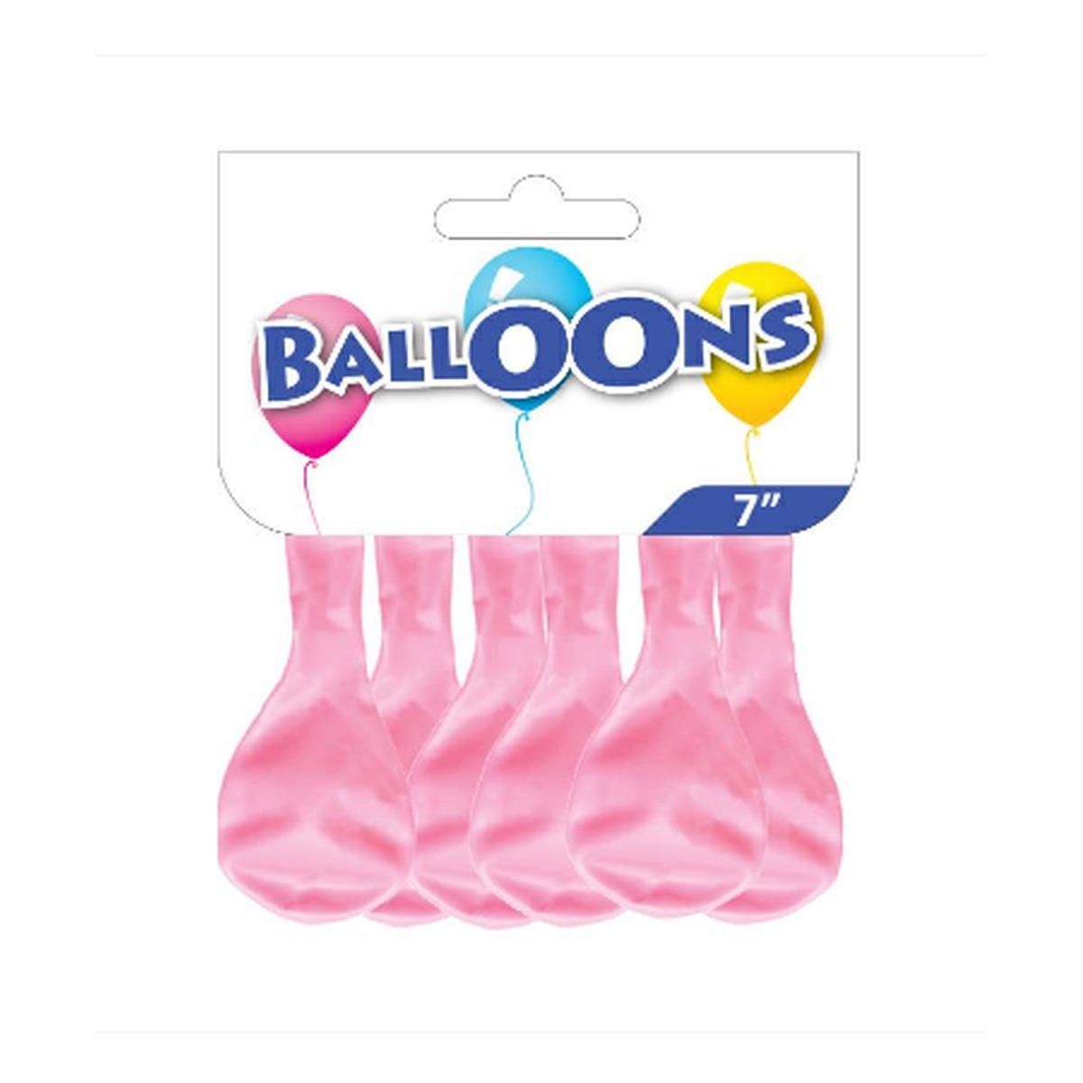 Busta 20 palloncini monocolore d70 rosa
