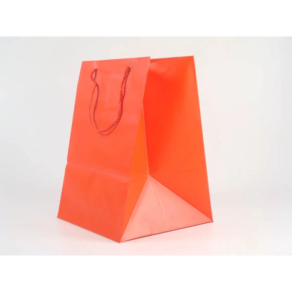 Shopper in carta 157gr f/p 24x35x24 rosso per panettone