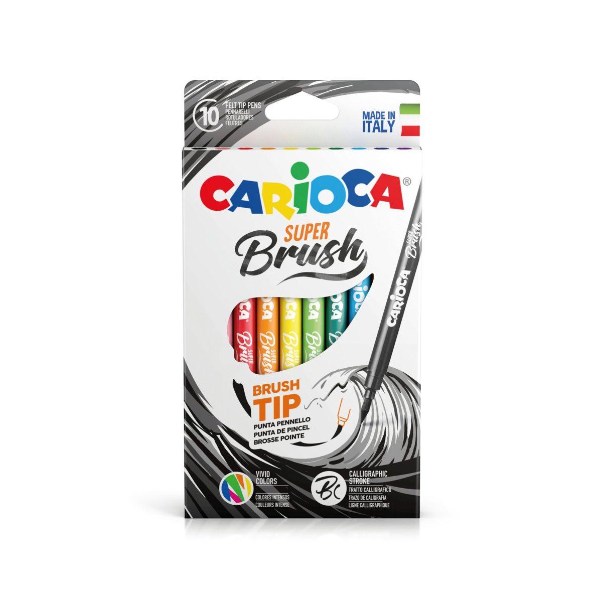 Carioca pennarelli super brush 10pz