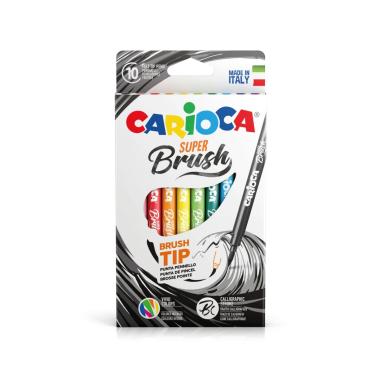 Carioca pennarelli super brush 10pz