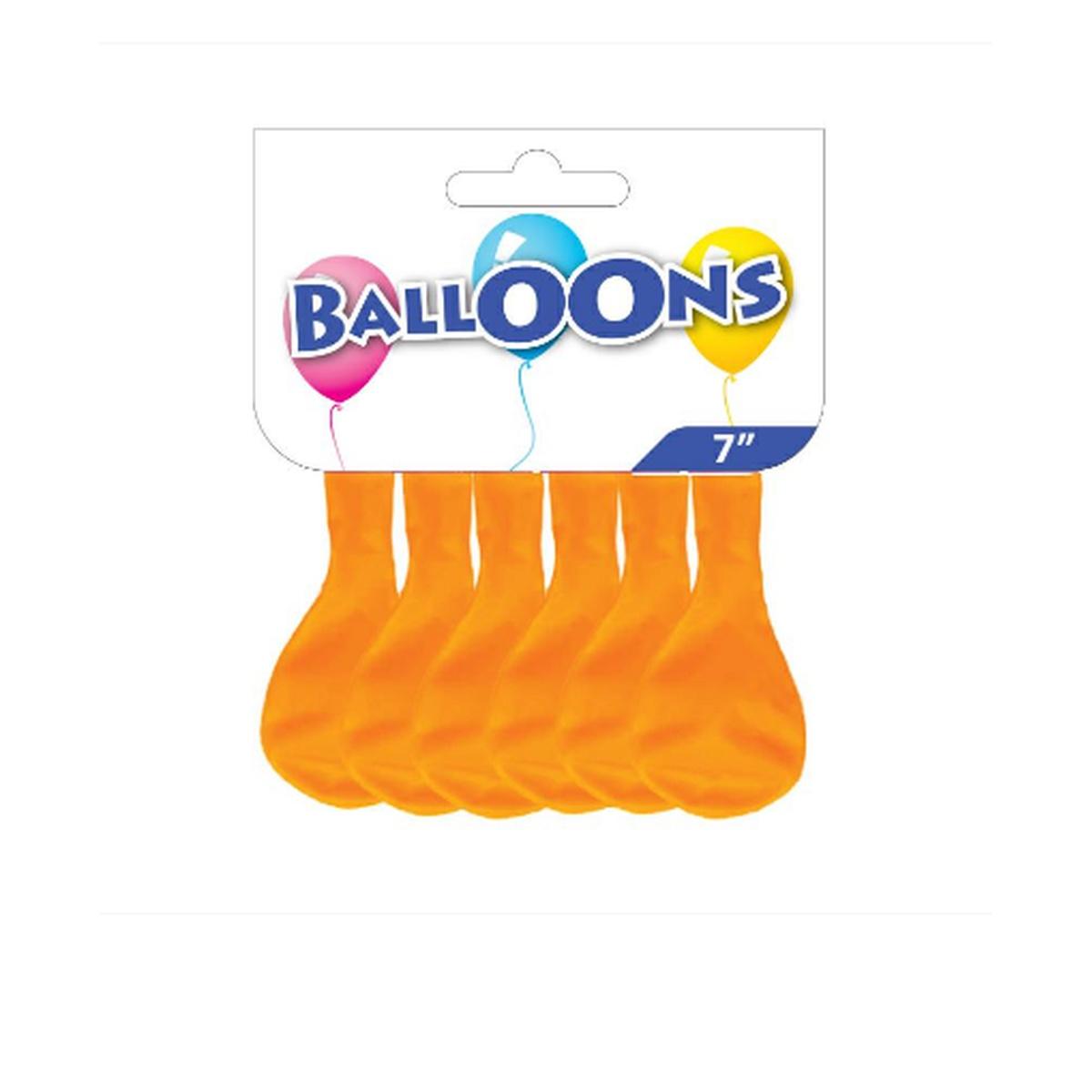 Busta 20 palloncini monocolore d70 arancio