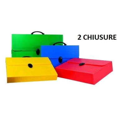 Valigetta polionda colorata 27x38x8 2ch