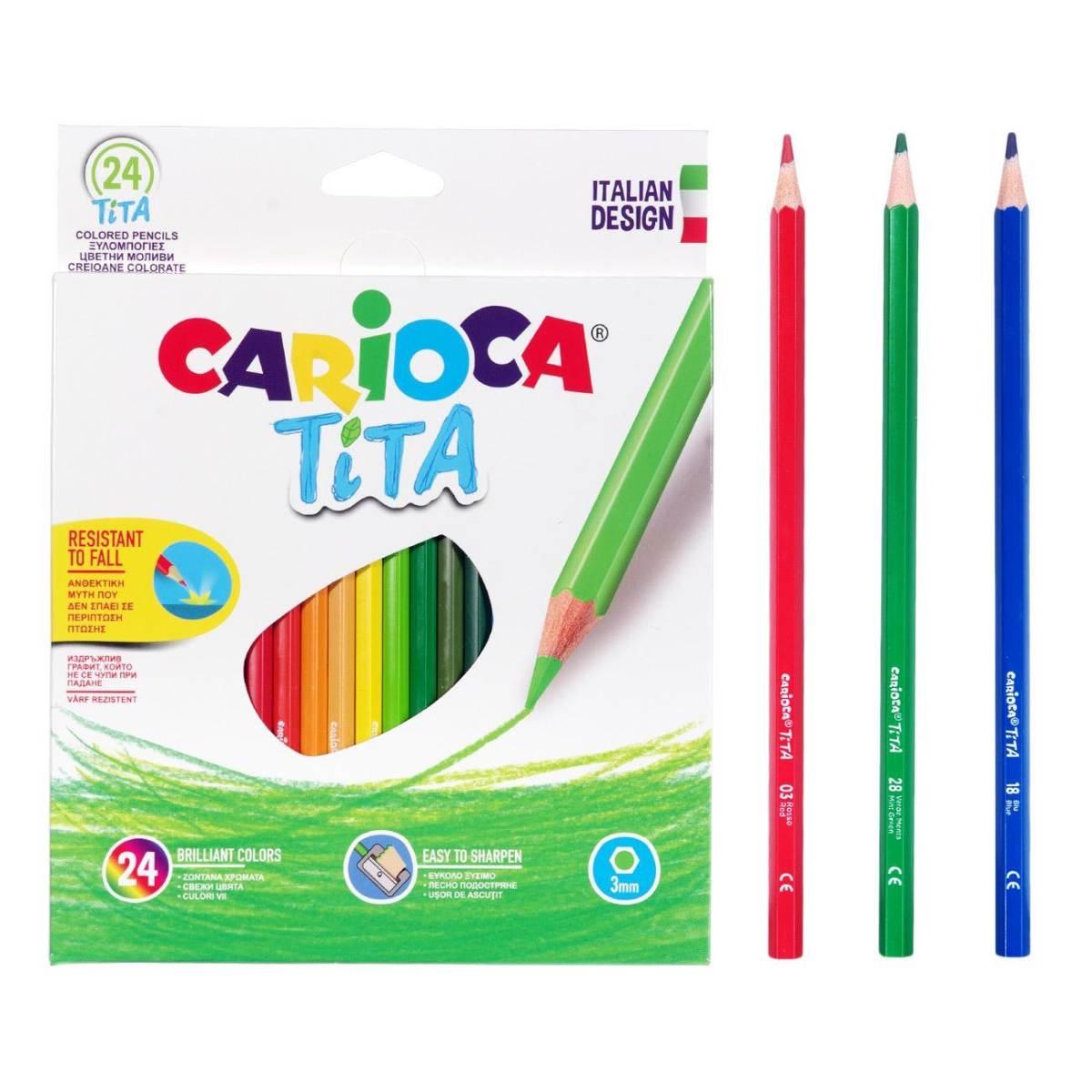 Carioca pastelli tita 24pz