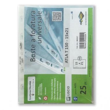 Buste trasp. forate atla 15x21 pz.25