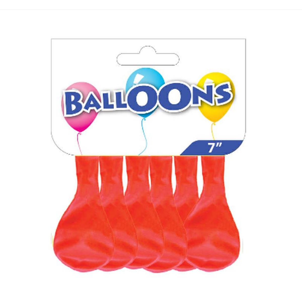 Busta 20 palloncini monocolore d70 rosso