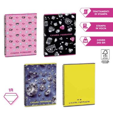Quaderno a5 spiralato chiara ferragni 5m