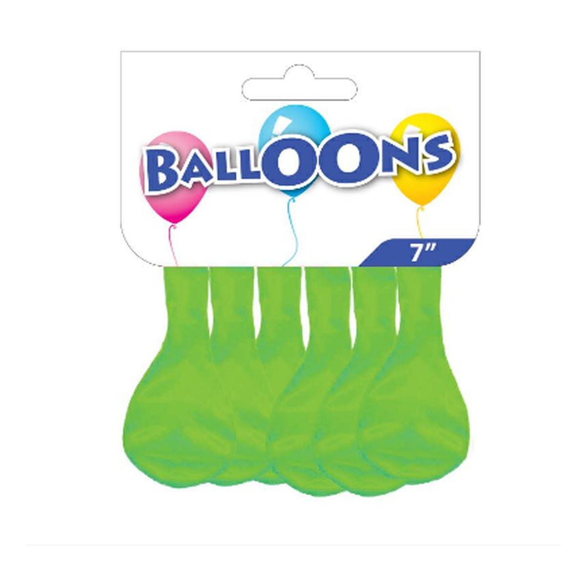 Busta 20 palloncini monocolore d70 verde