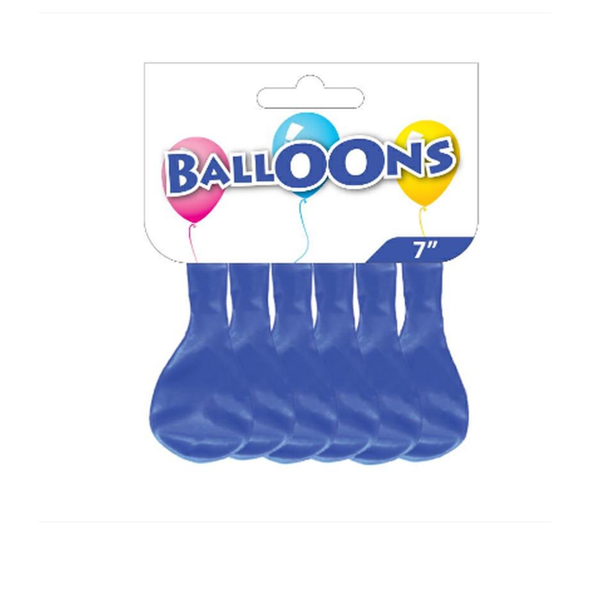 Busta 20 palloncini monocolore d70 blu