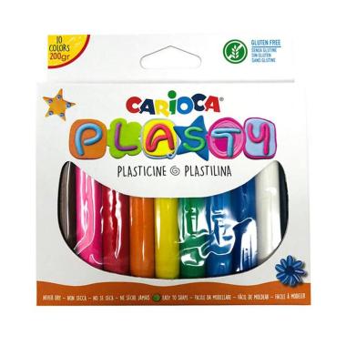 Carioca plastilina 10 colori 200gr