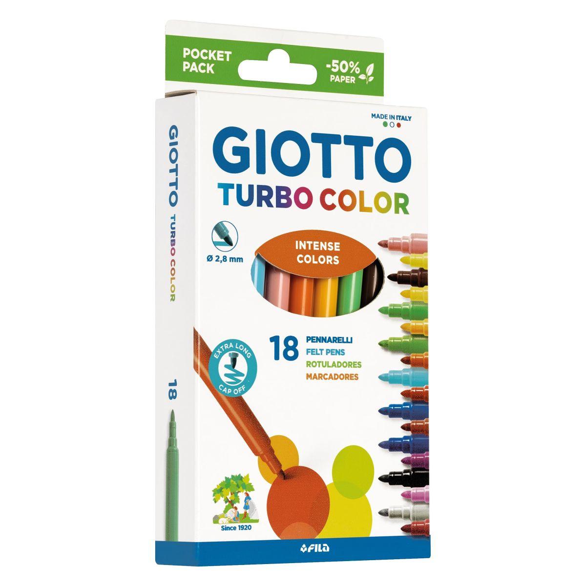 Giotto pennarelli turbo color cf.18 pz