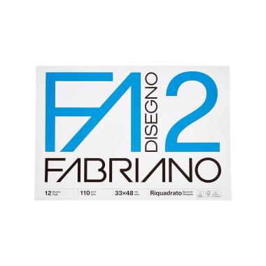 Blocco fabriano 2 fg.12 33x48 liscio sq.