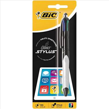 PENNA CON GOMMINO PER TABLET "TOUCH" BIC STYLUS 4 COLORI