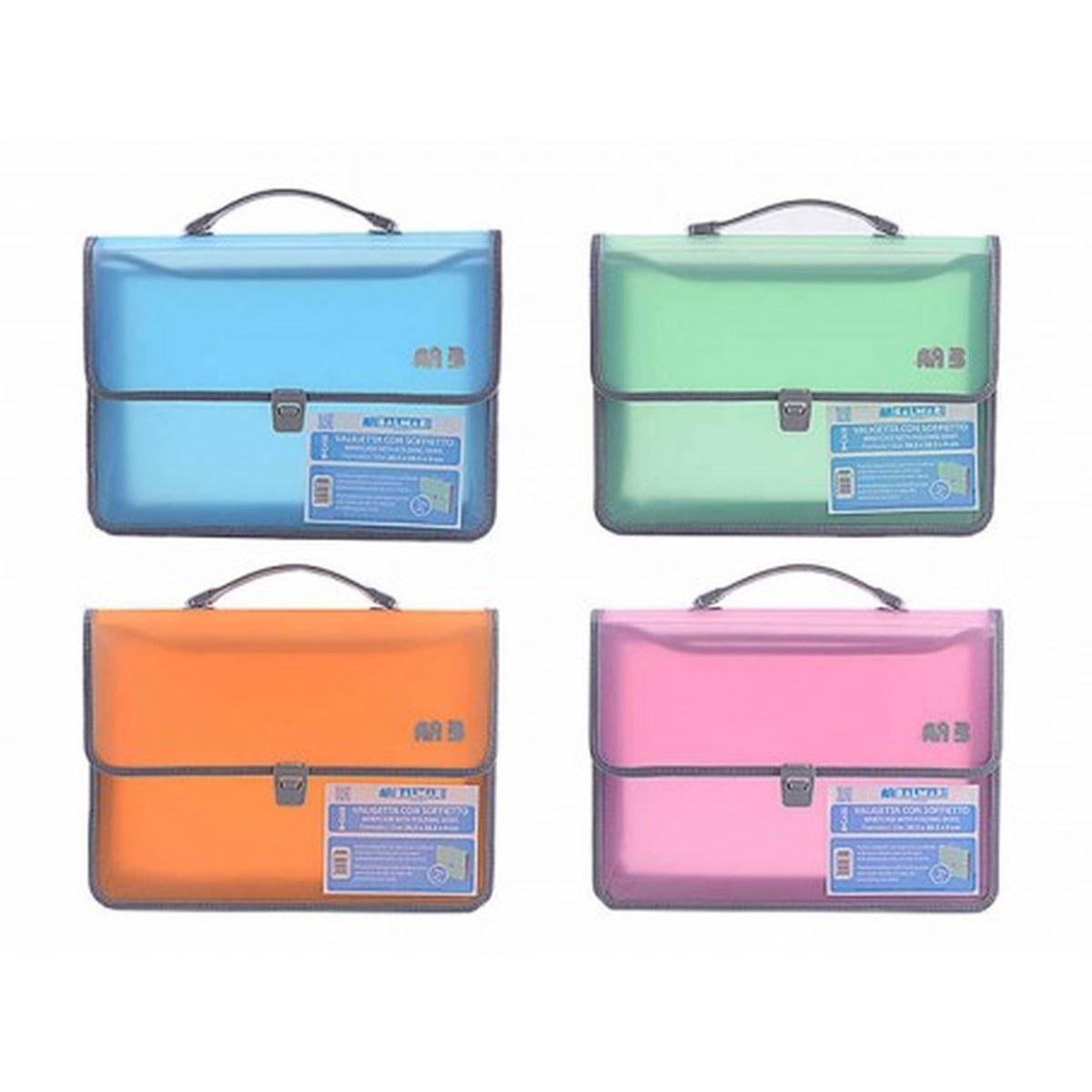 Valigetta b-tech pastel 28,5x38,5x9 c/soffietto e tracolla