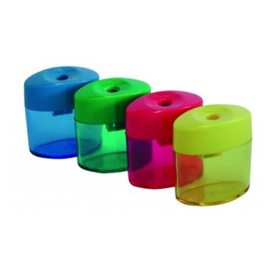 Temperamatite 1 foro tondo c/barattolo