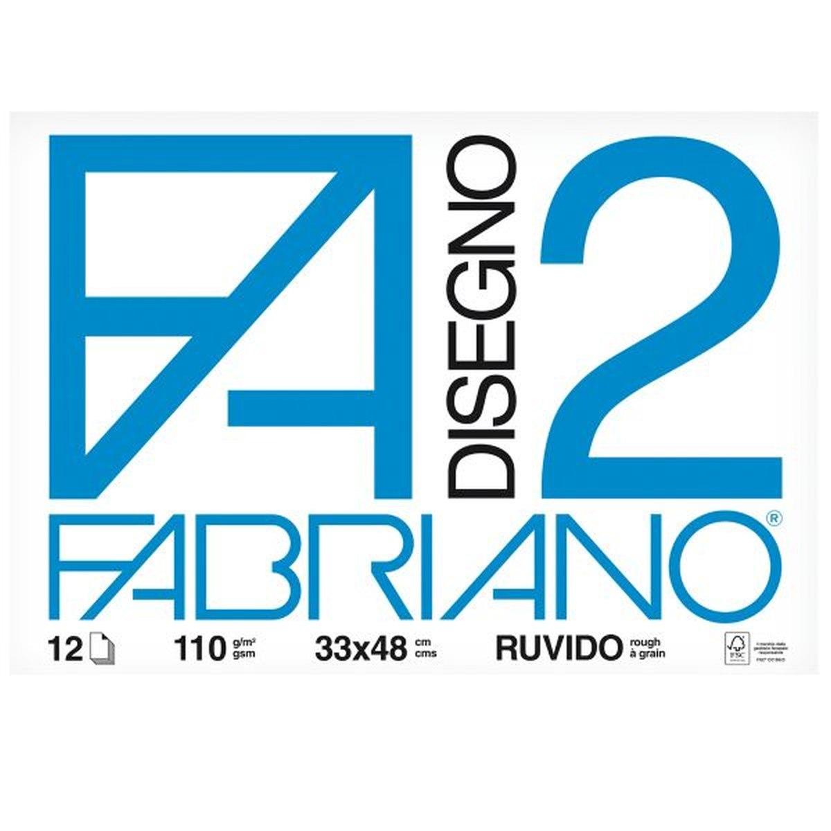 Blocco fabriano 2 fg.12 33x48 ruvido