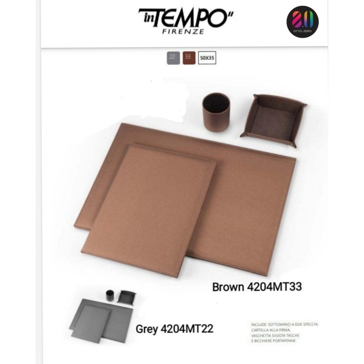 Servizio da scrittoio 4pz sintetico 2 colori