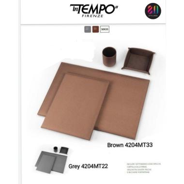 Servizio da scrittoio 4pz sintetico 2 colori