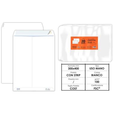 Buste a sacco competitor 30x40 gr.80 pz25