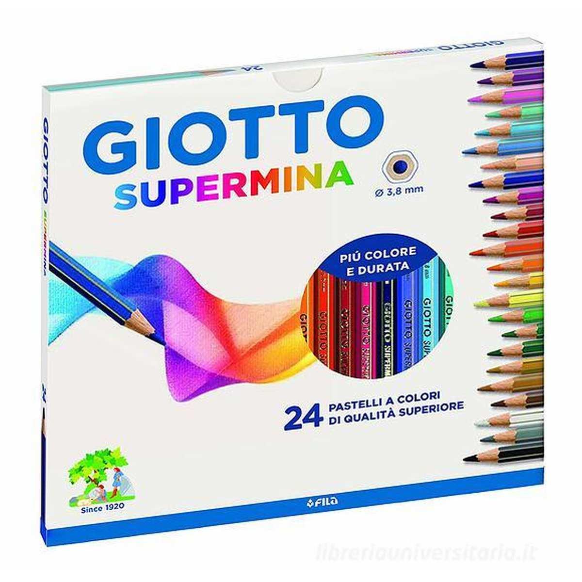 Giotto pastelli supermina astuccio 24 pz