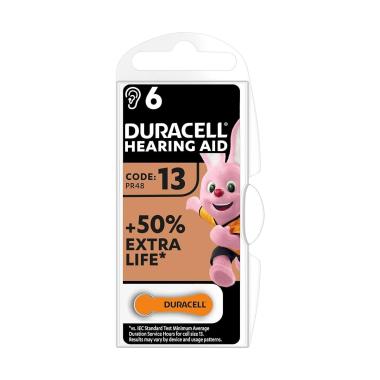 Duracell acustica easy tab13 arancio blister 6 pz