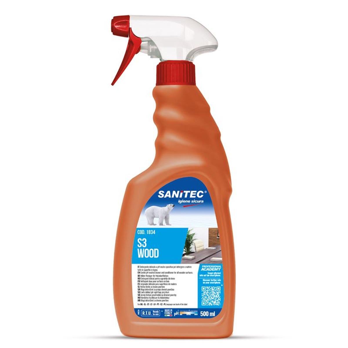 Sanitec pelle/legno 500ml