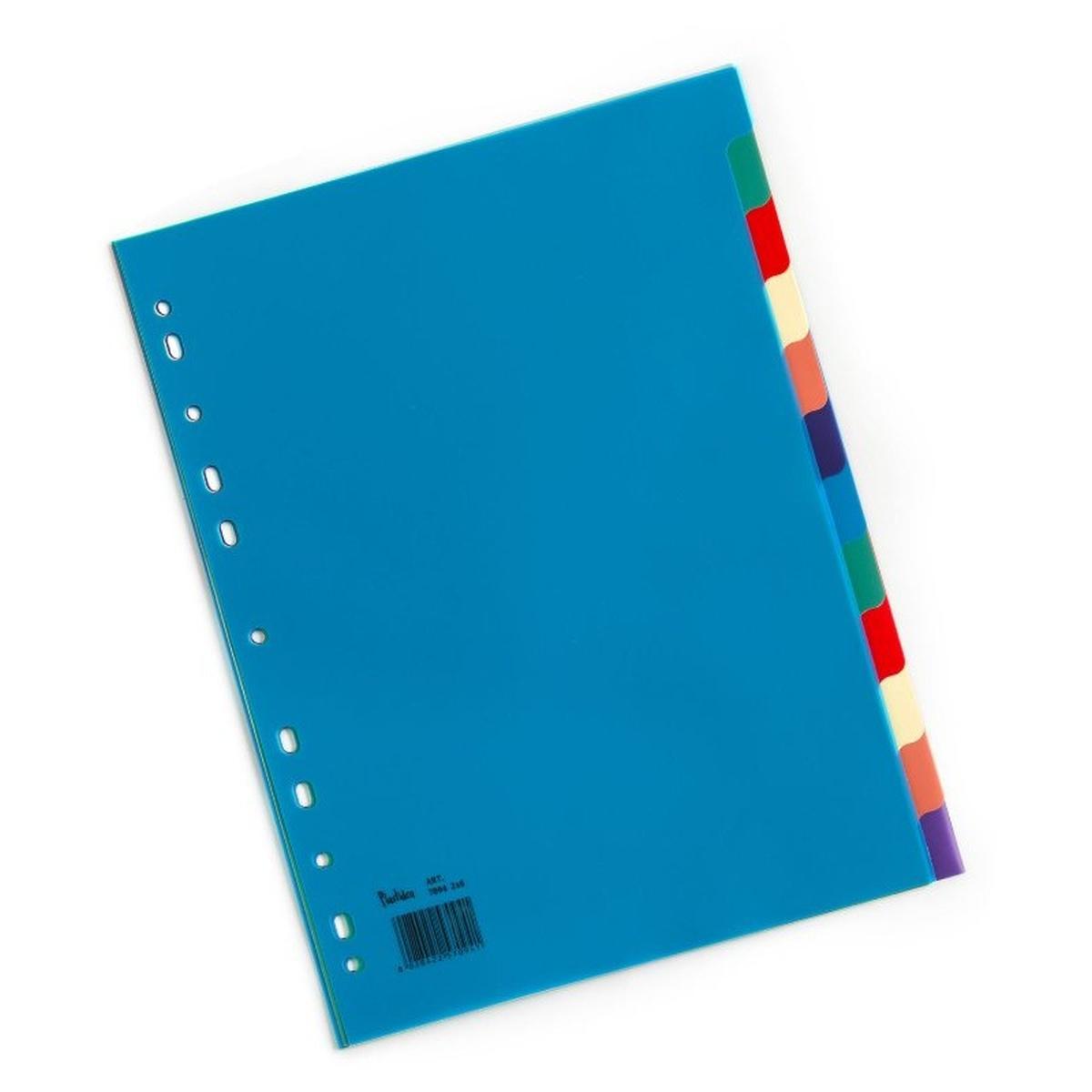 Divisori in cartoncino 220gr 12 tasti a4