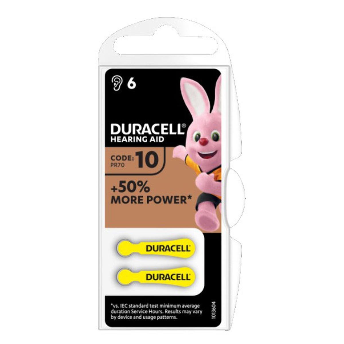 Duracell acustica easy tab10 giallo blister 6 pz