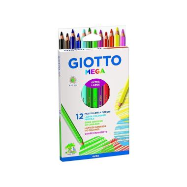 Giotto pastelli mega da 12pz