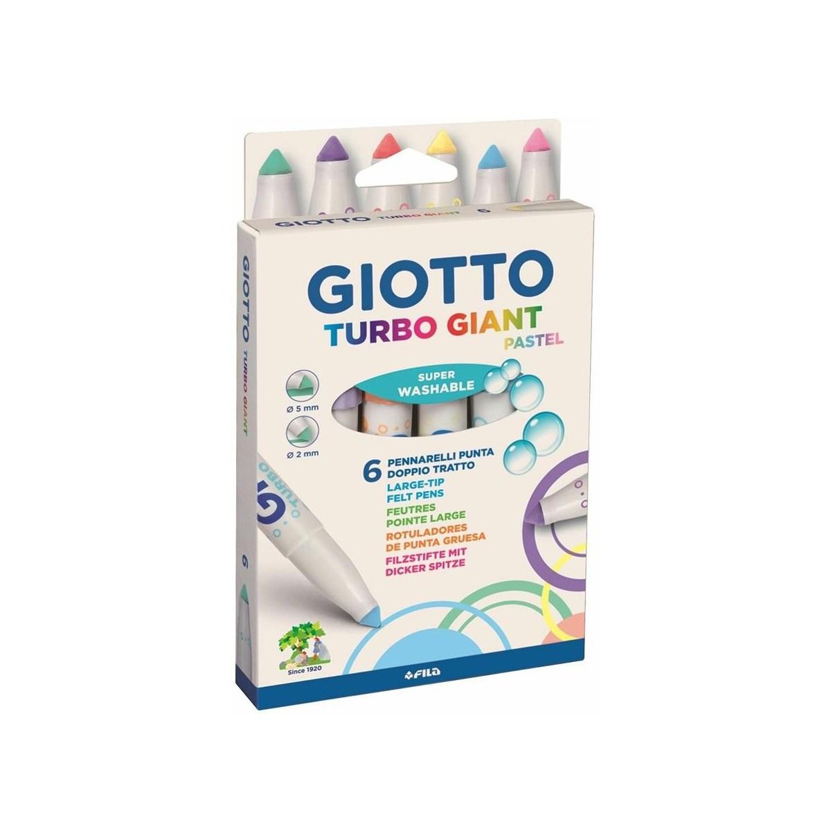 Giotto pennarelli giant pastel 6pz