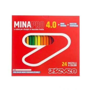 Pastelli mina pro 4.0 - scatola 24 pz seven
