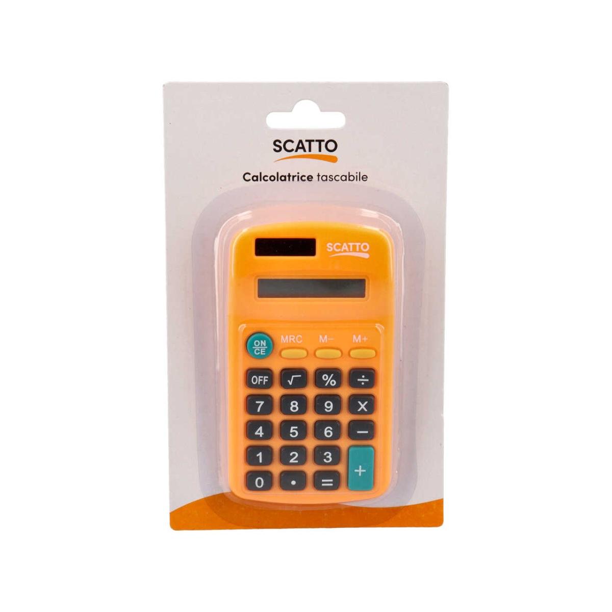 Calcolatrice tascabile 8 cifre colorata
