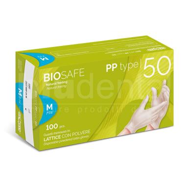 Guanti da esaminazione in lattice tg.m 100pz