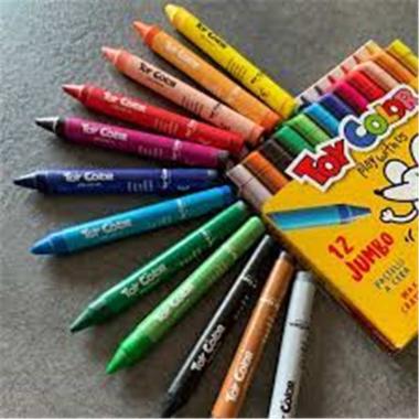 Pastellia a cera jumbo toy 12pz