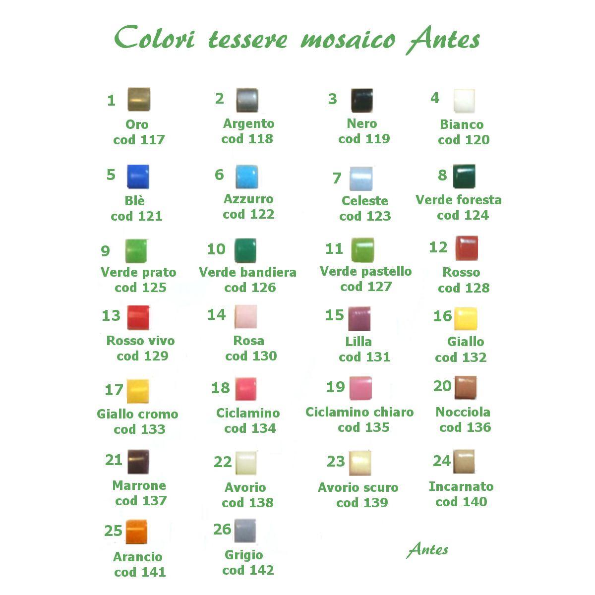 Astuccio mosaico plastica 12pz. argento