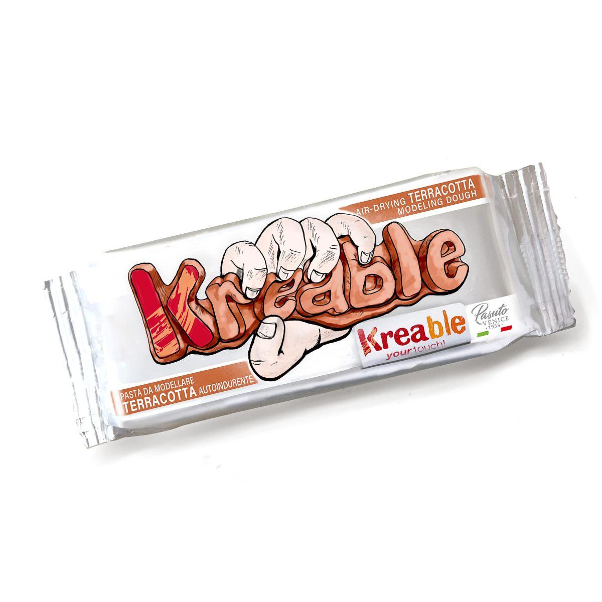 Pasta da modellare krea (das) gr 500 terracotta