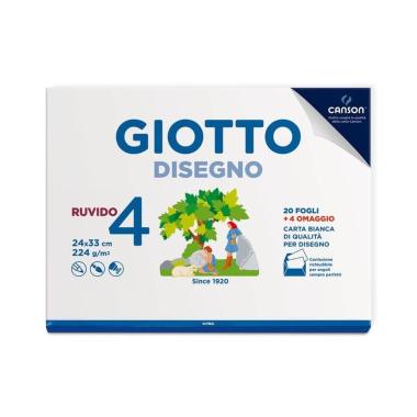 Giotto disegno 4 24x33 224gr ruvido 20fg