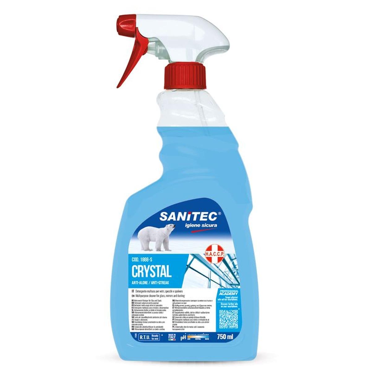 Sanitec crystal vetri 750ml