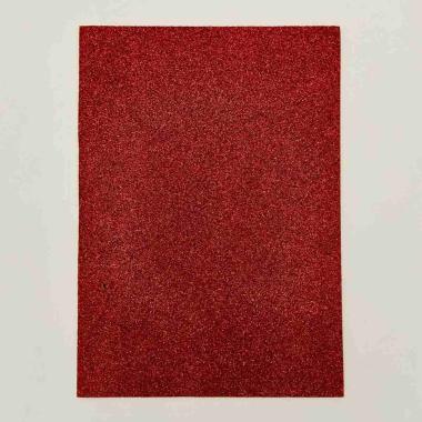 EVA foam GLITTER 1fg. 40x60cm col. ROSSO